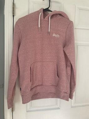 Superdry Heather Pink Pullover Hoodie